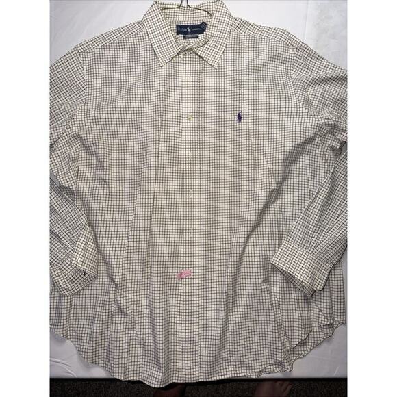 Polo Ralph Lauren Other - Polo Ralph Lauren Classic Fit Plaid/Check Mens Poplin Long Slv Button Down Shirt